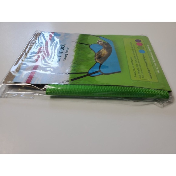 Kaytee Hammock Hanging Sleeper for Small Pets Ferrets Rats Chinchillas, Green - Picture 4 of 4